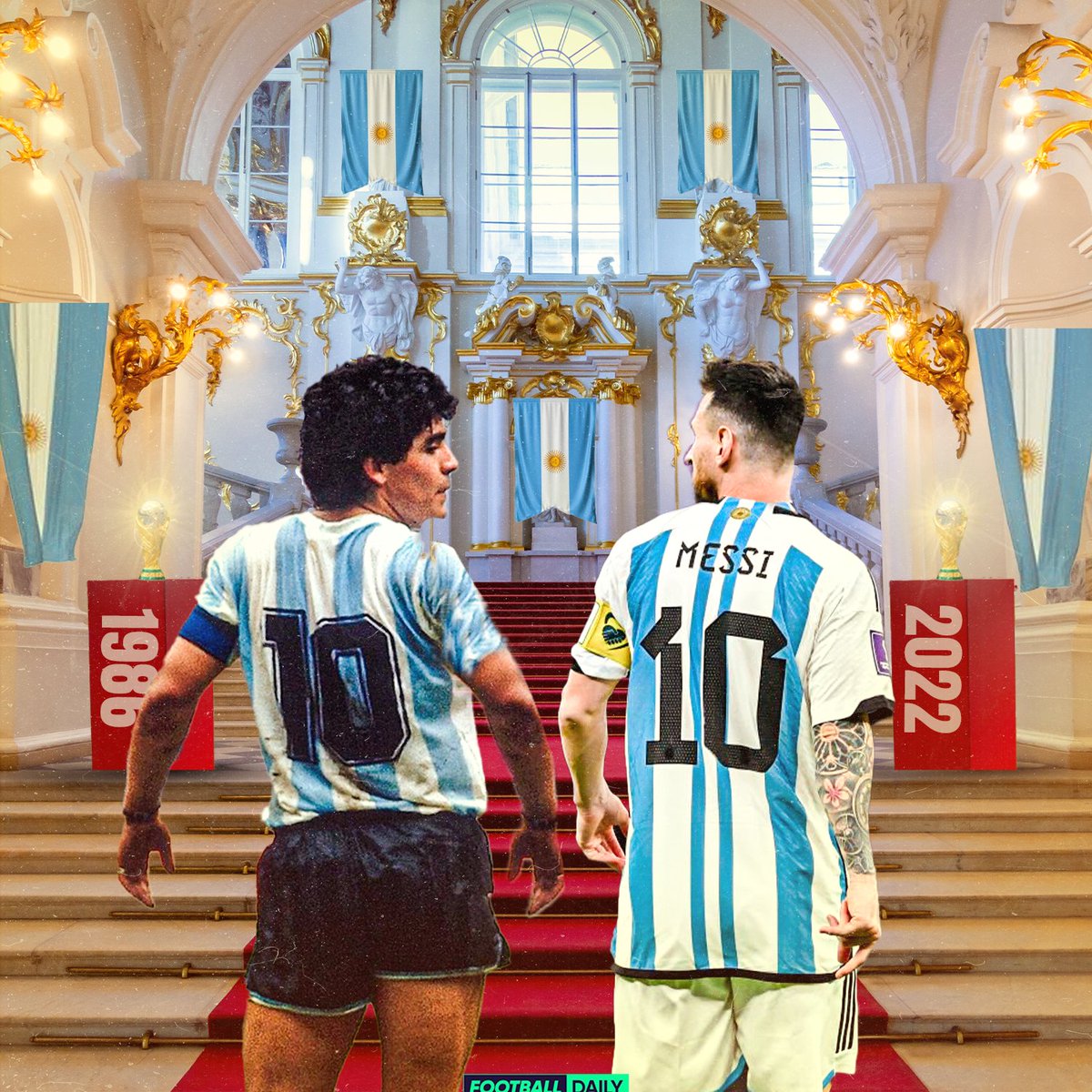 Messi and Maradona