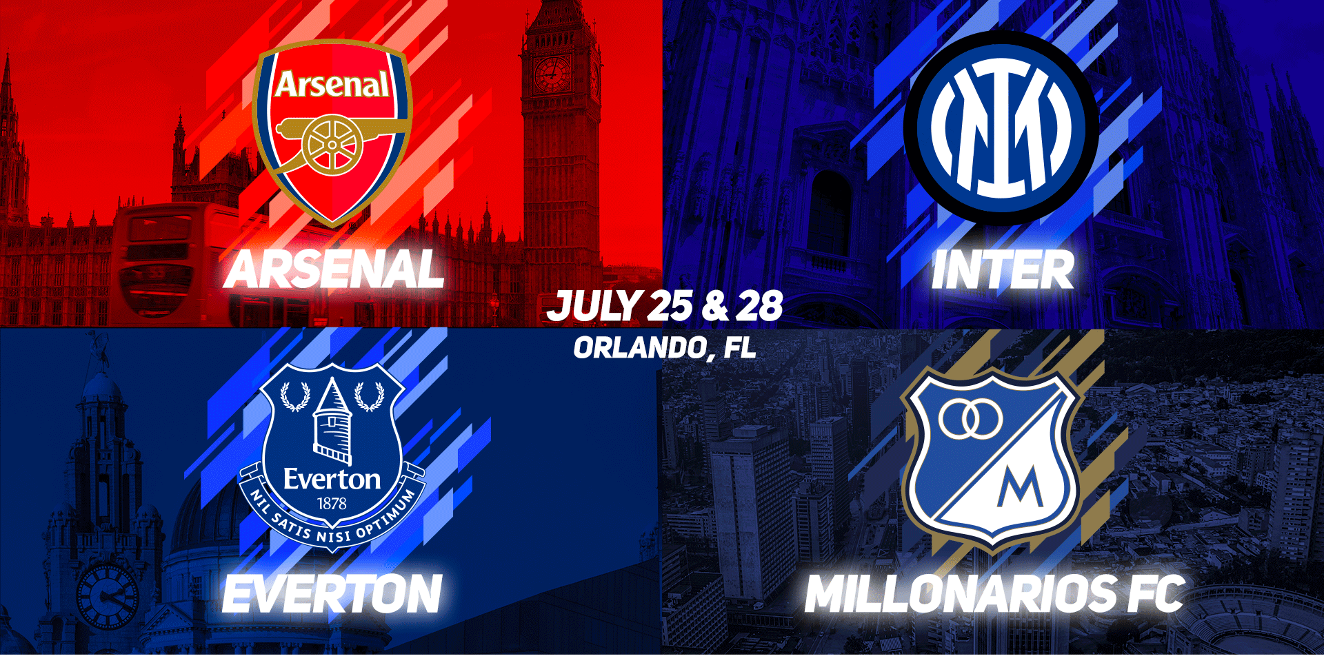 Arsenal, Inter Milan and Everton to play in Florida Cup