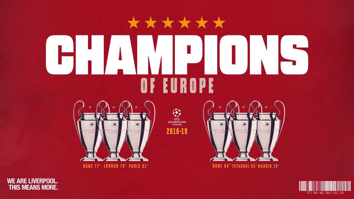 Liverpool Six Times Winners